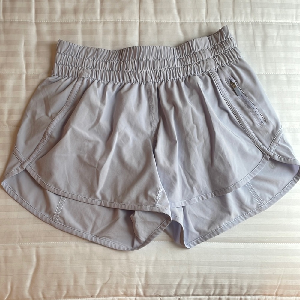 Womens Lulu lemon shorts- light blue